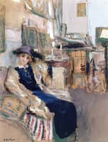 Model in a Purple Hat