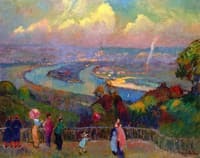 Rouen, the Seine, View from the Heights of Caudebec