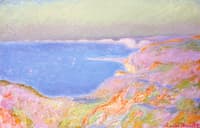 On the Cliffs near Dieppe, Sunset