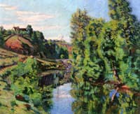 Vue du pont Charraud, Creuse