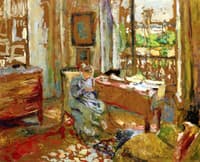Madame Vuillard Sewing, Rue de la Tour
