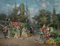 Venetian Court, Ministrel Scene