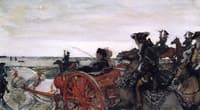 Catherine II Setting out to Hunt with Falcons