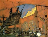 Set Design for the Opera Judith. Act III: Holofernes' Tent
