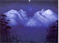 Winter Night in the Mountains