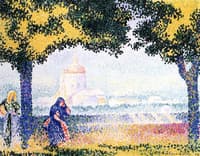 View of the Church of Santa Maria deli Angeli near Assisi