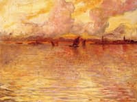 Seascape with Distant View of Venice