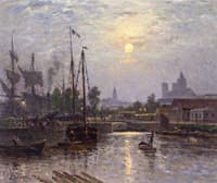Caen le Long de l'Orne, Cours Caffarelli, Effet de Lune