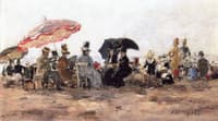Beach Scene near Trouville
