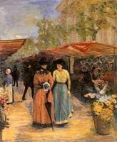 Flower Market at the Church of St. Madeleine in Paris