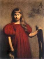 Portrait of a Girl in a Red Dress