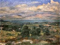 Landscape in the South of France.