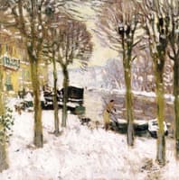 La Place des tilleuls a Moret-sur-Loing