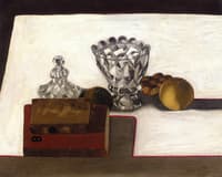 Sugar Bowl with Fruit and Books