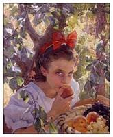 Eating fruit