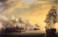 Naval Combat between the French Vessel Formidable and under the Command of Captain Troude