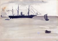U.S.S. Kearsarge off Boulogne