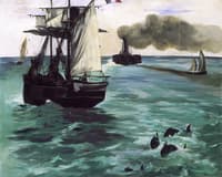 The Steamboat, Seascape with Porpoises