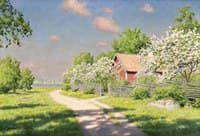 Cabin with Fruit Trees