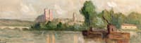 Mantes, the Church and the Tour Saint-Maclou