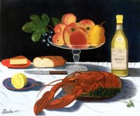 Still LIfe with Lobster and Fruit