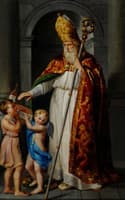 Bishop blesses a church