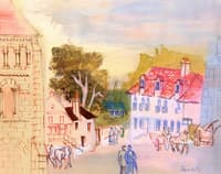 Place de l'Abbaye in Preuilly-sur-Claise