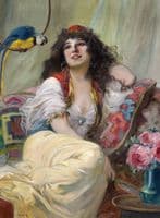Harem Girl with Parrot