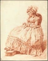 Seated Woman Sewing