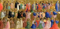 Fiesole San Domenico Altarpiece - The Virgin Mary with the Apostles and Other Saints