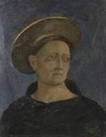 Head of a Tonsured, Beardless Saint