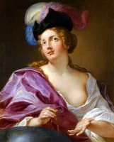A Female Astronomer, with a Globe and a Pair of Compasses