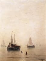 Fishing Boats at Sea