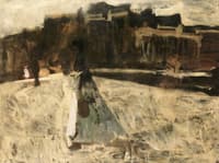 A Waspit on the Rokin in Winter, Amsterdam