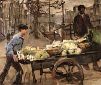 A Vegetable Seller on the Brouwersgracht, Amsterdam