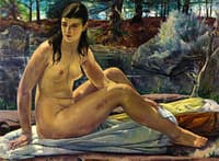 Seated Nude In A Landscape