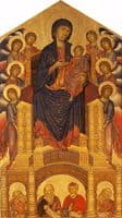 Madonna and Child Enthroned with Angels and the Four Evangelists