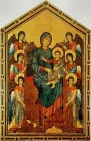Madonna and Child in Majesty with Six Angels