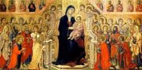 Maestà del Duomo di Siena (central panel:  Madonna with Angels and Saints)