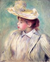 Young Girl in a Straw Hat