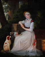 Portrait of Elizabeth of Holland with her Son