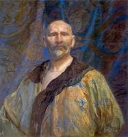 Self-Portrait in Chinese Robe