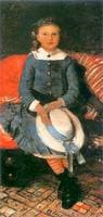 Portrait of a Girl in a Blue Dress