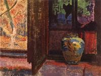 Still Life with Vase and Chinese Screen