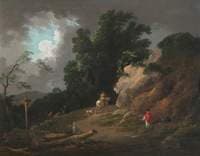 Landscape with an Approaching Storm