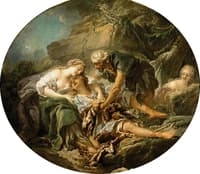 Story of Aminta and Sylvia - Aminta Reviving in the Arms of Sylvia
