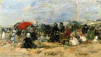Trouville, Beach Scene