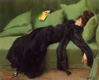 Decadent Young Woman after the Dance