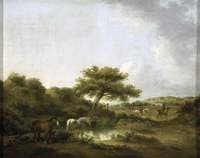 Landscape with Huntsmen and Hounds