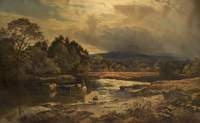 Cattle Fording the River Brathay